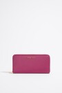 BILLETERA HORIZONTAL CON CREMA Fucsia