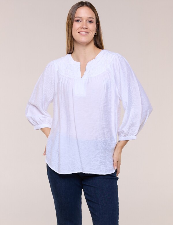 Blusa Canesu Bordado BLANCO