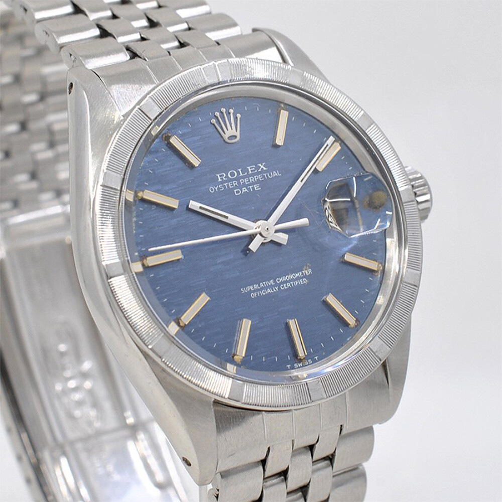 Rolex Date 1501 Caja Mosaico Azul. 34 Mm. Año 1970. Acero Rolex Date 1501 Caja Mosaico Azul. 34 Mm. Año 1970. Acero