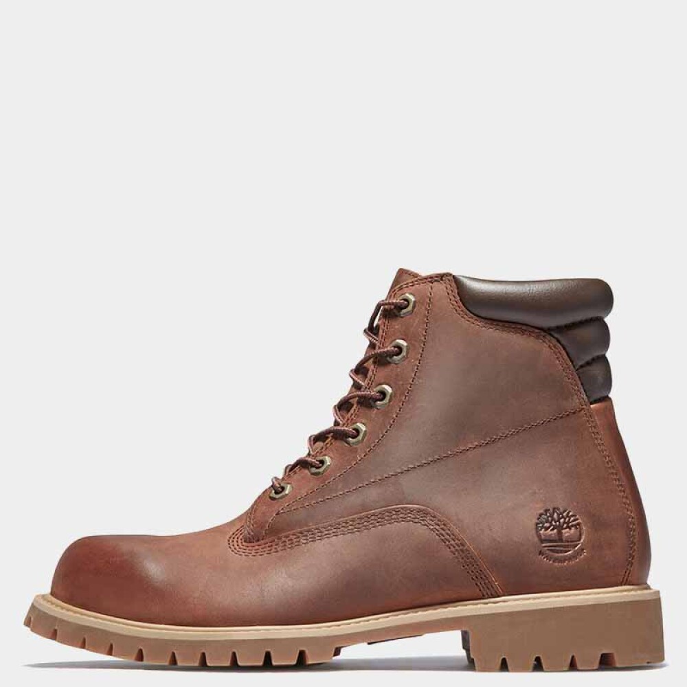 Botas Alburn 6 Inch Waterproof Hombre Mocha Bisque