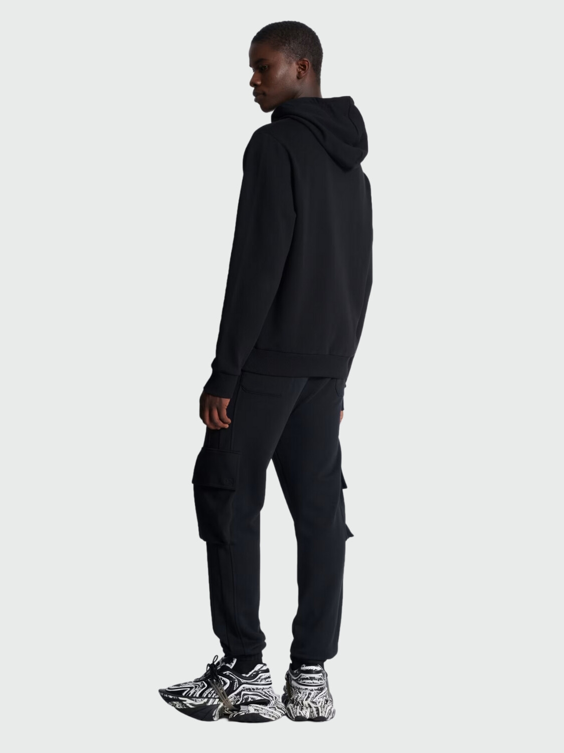 Balmain - Canguro con estapado Balmain Paris Negro