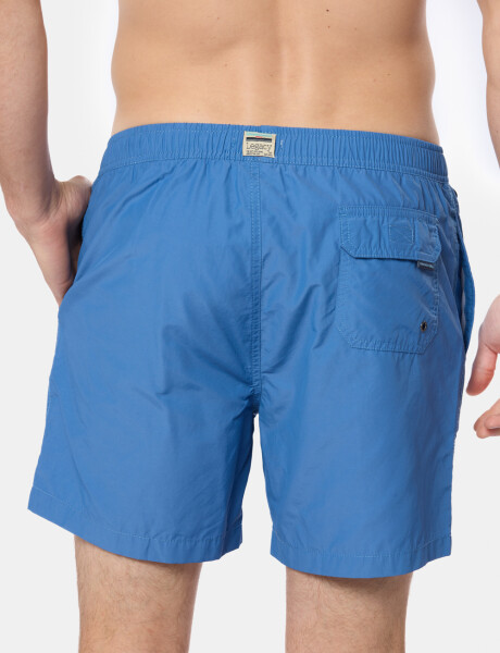 SHORT DE BAÑO LISO Celeste