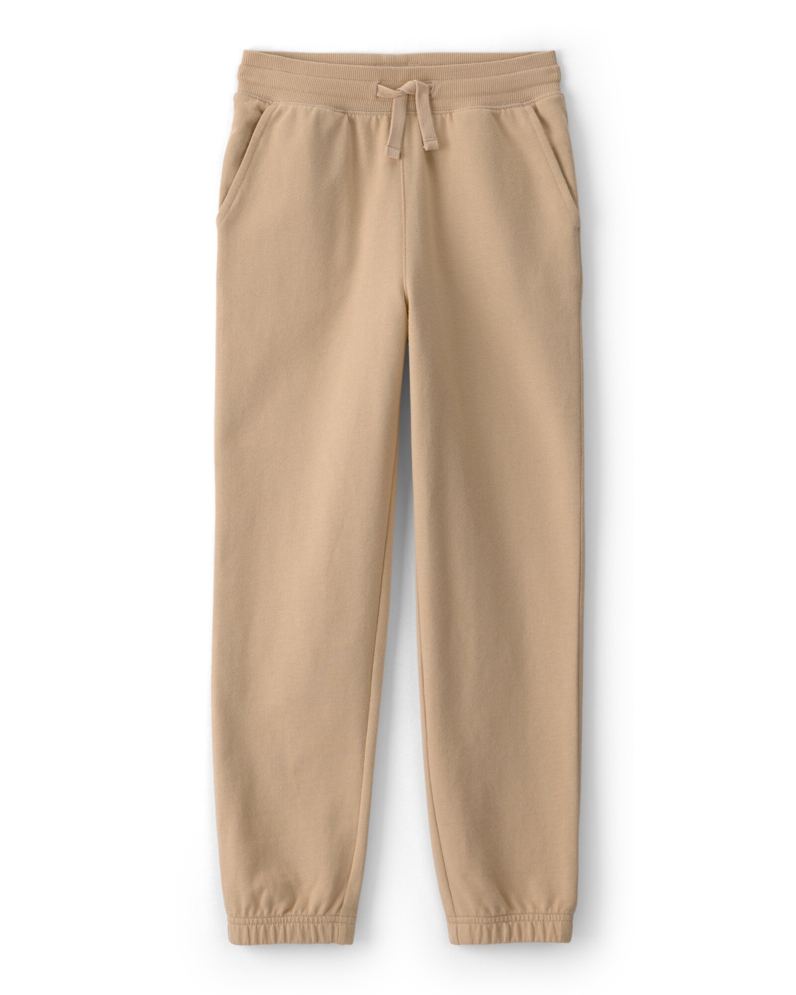 Pantalón deportivo de algodón, beige Sin color