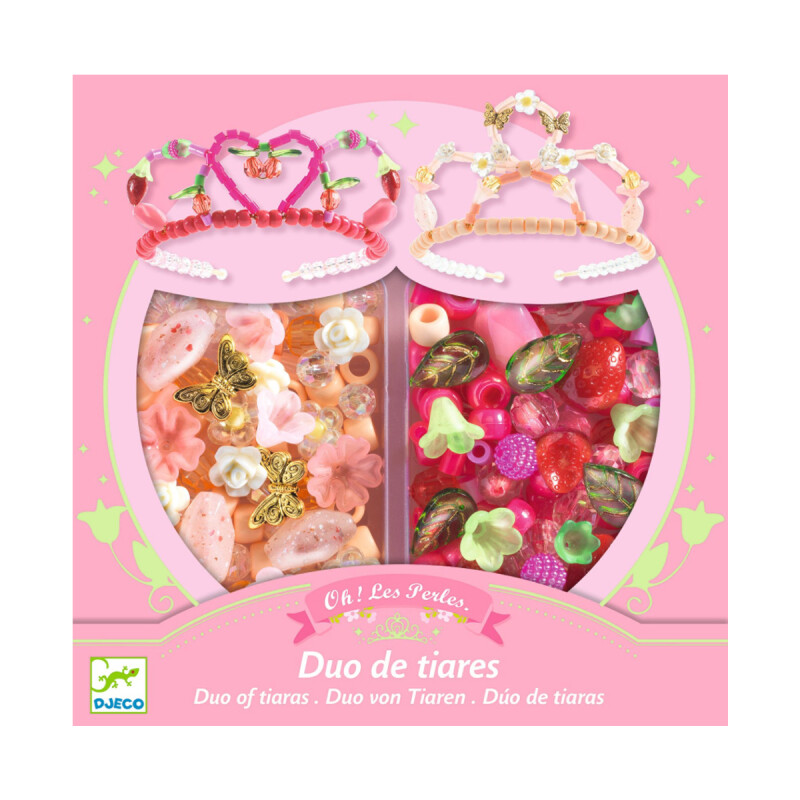 Dúo de tiaras Rosa para armar Djeco Dúo de tiaras Rosa para armar Djeco