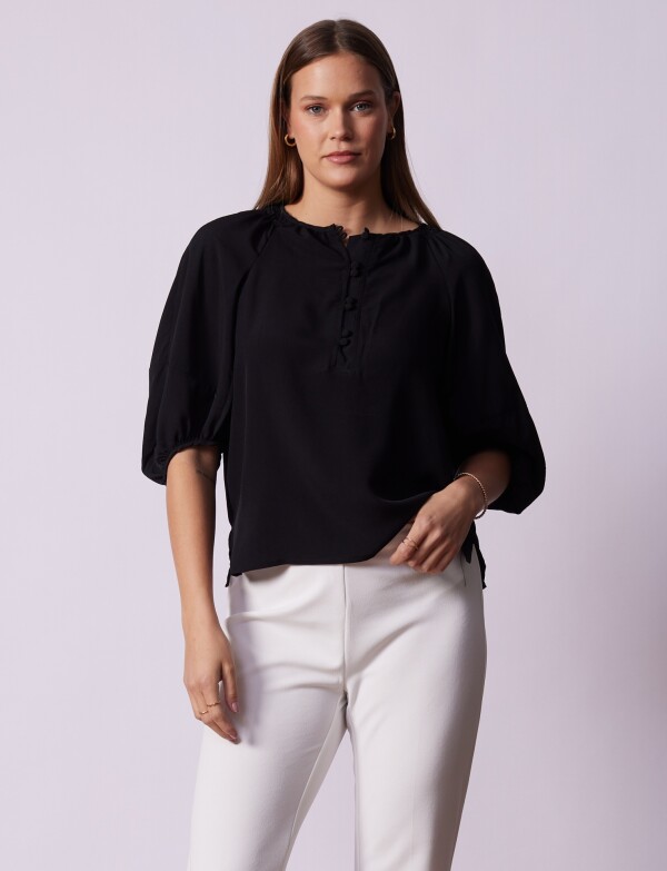Blusa Gasa NEGRO