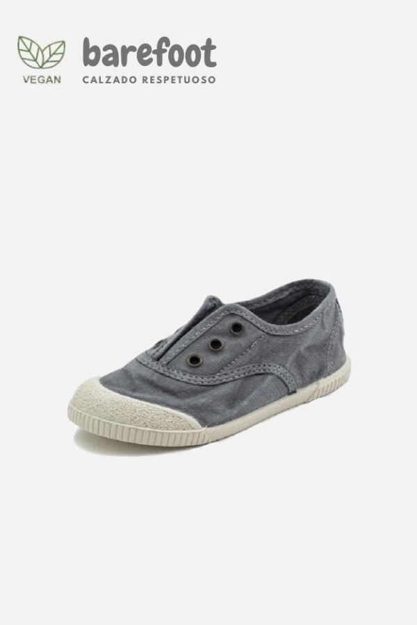 Zapatilla inglesa barefoot gris Gris