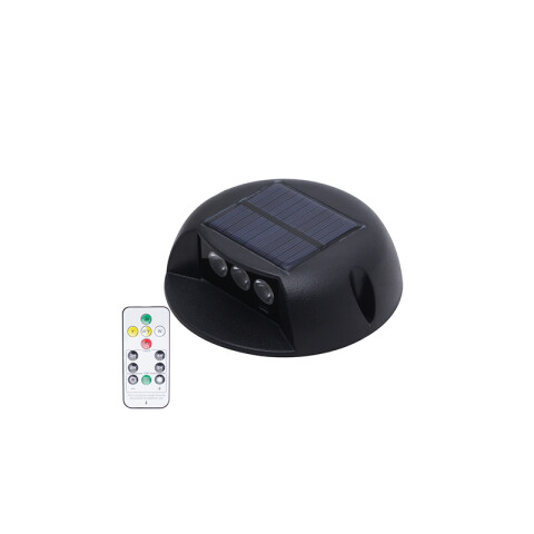 Lámpara solar 3W de aplicar negro de ext cálido IX4930