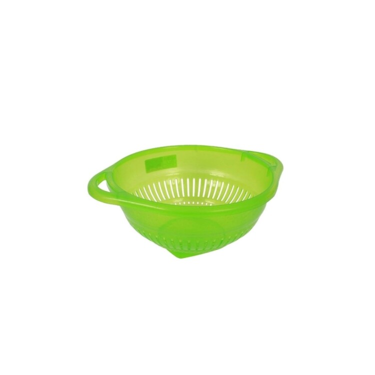 COLADOR DE PASTAS PLASTICO CON ASAS MULTICOLOR