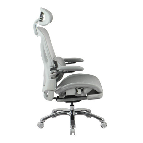 SILLA DE OFICINA MALLA-Y-METAL GRIS LYRA