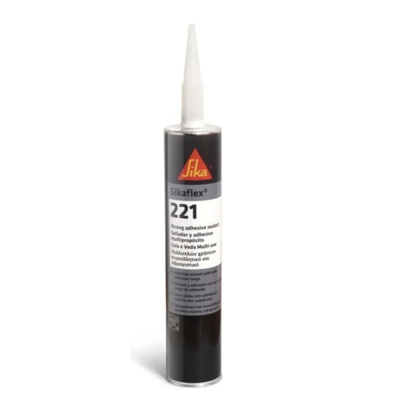 Sellador adhesivo multiuso Sika Sikaflex-221 300ml Gris Sellador adhesivo multiuso Sika Sikaflex-221 300ml Gris