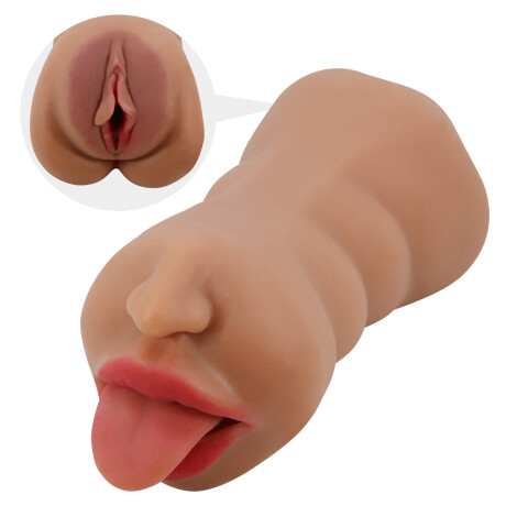 Masturbador Boca Vagina Realística Crazy Bull Sarah Marrón Masturbador Boca Vagina Realística Crazy Bull Sarah Marrón