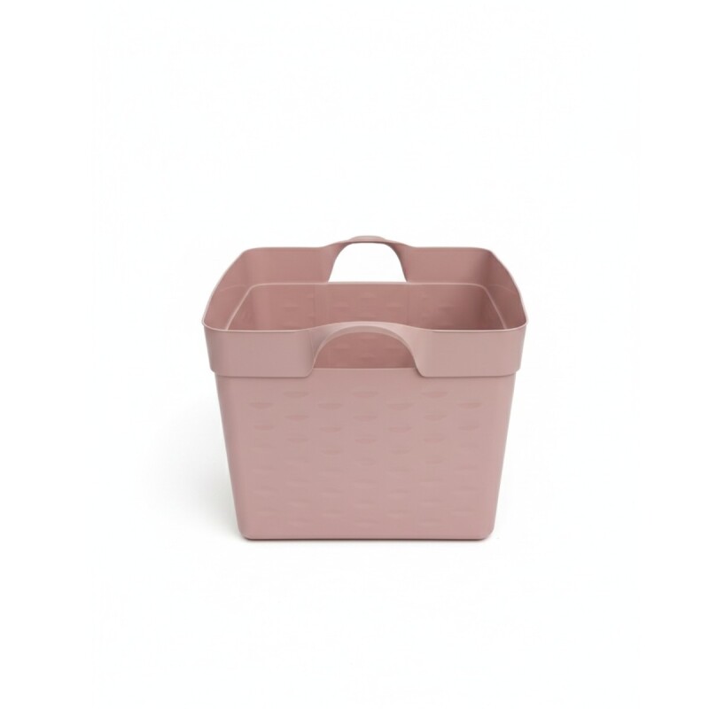 CESTO ORGANIZADOR CUADR. BAJO 22L ROSA Unica