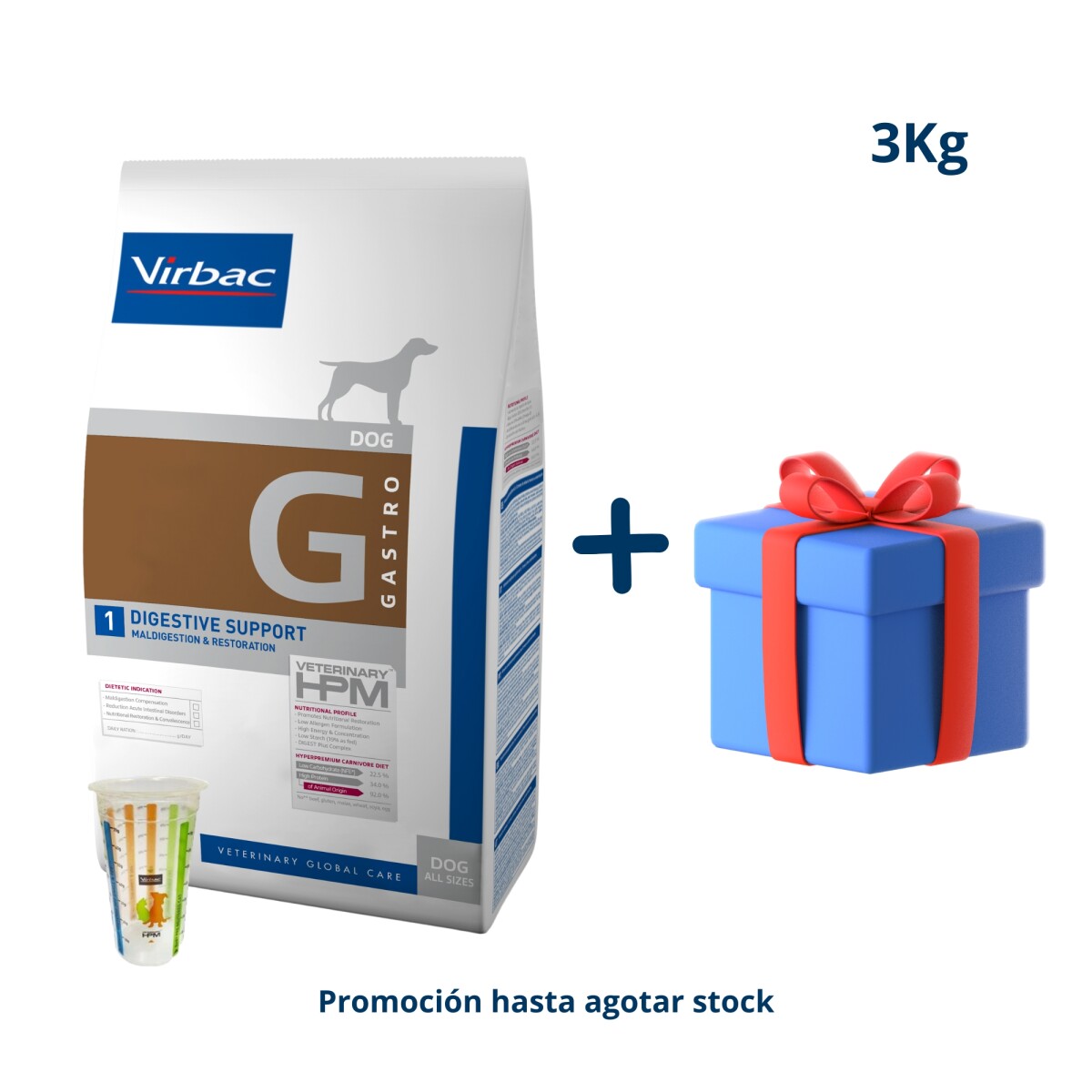 Hpm Perro Digestive Support 3 Kg 