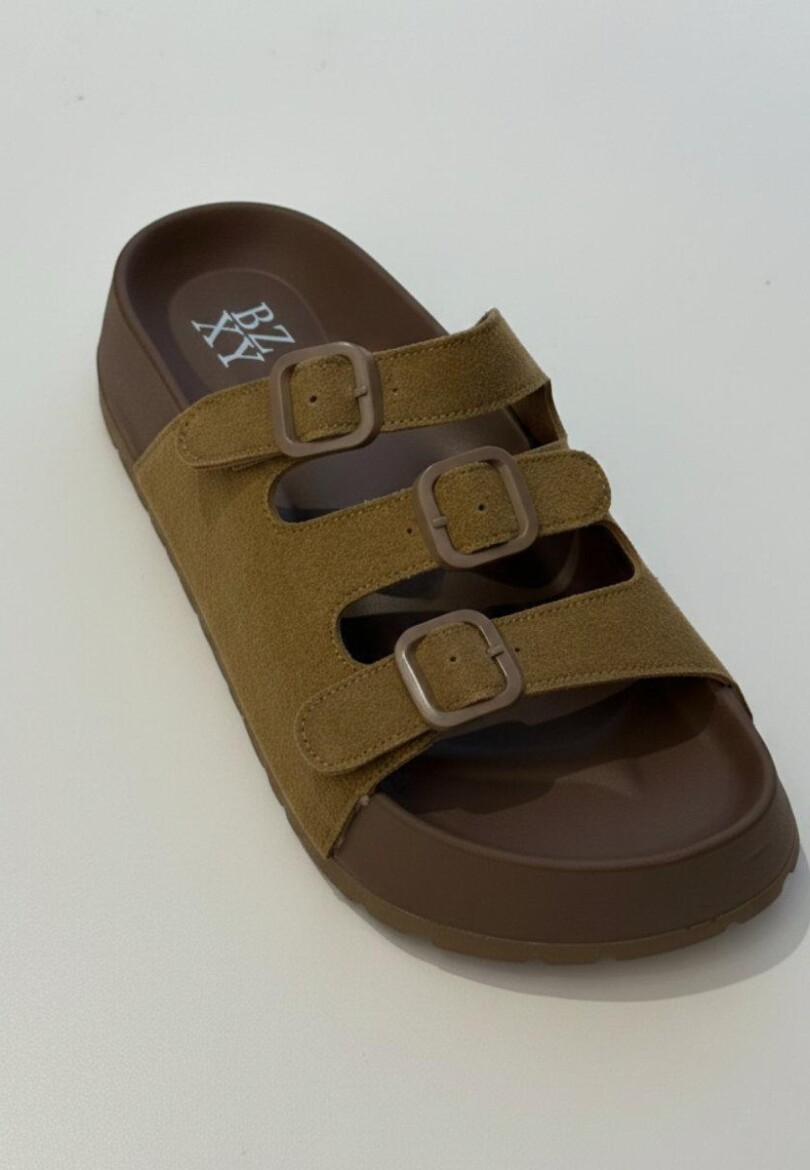 SANDALIA TIRAS CAMEL