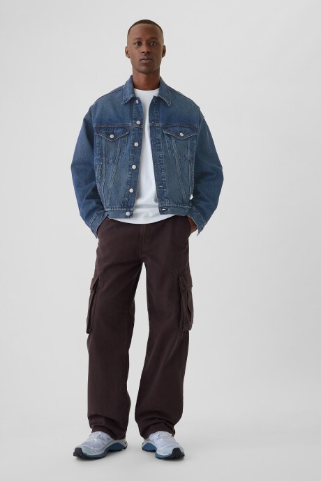 Campera Jean Hombre Dark Wash Indigo 119