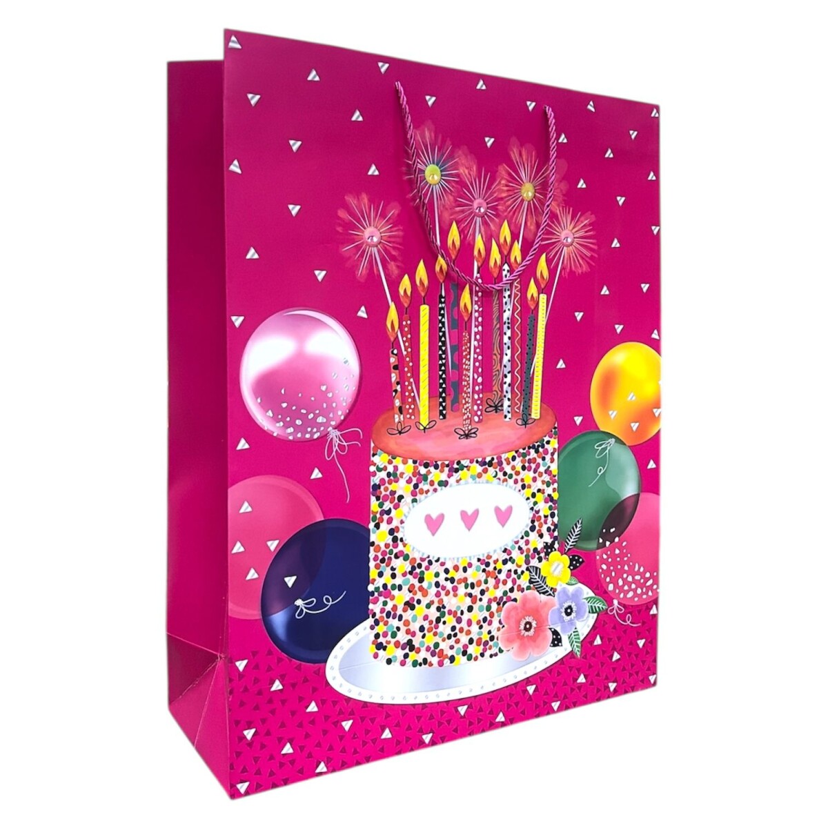 Bolsa Top Gigante Cumpleaños - Rosada Torta 