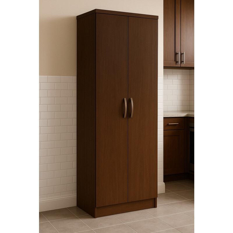 Armario Ropero Placard Multiuso 2 Puertas Cocina Baño Color Marrón Marrón