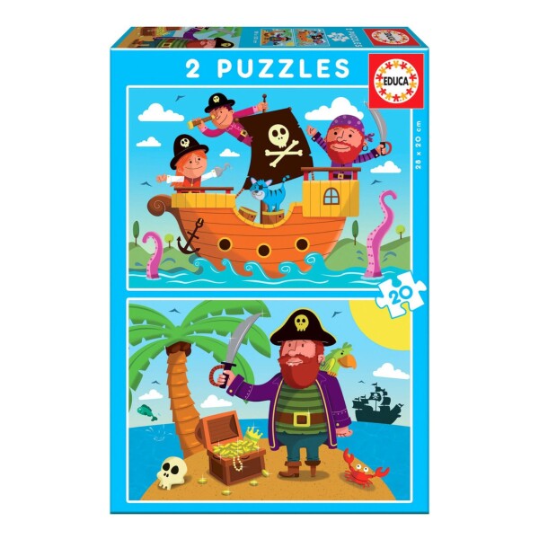 Set Puzzle Piratas Tesoro Rompecabezas Niños Bebes Educa Set Puzzle Piratas Tesoro Rompecabezas Niños Bebes Educa