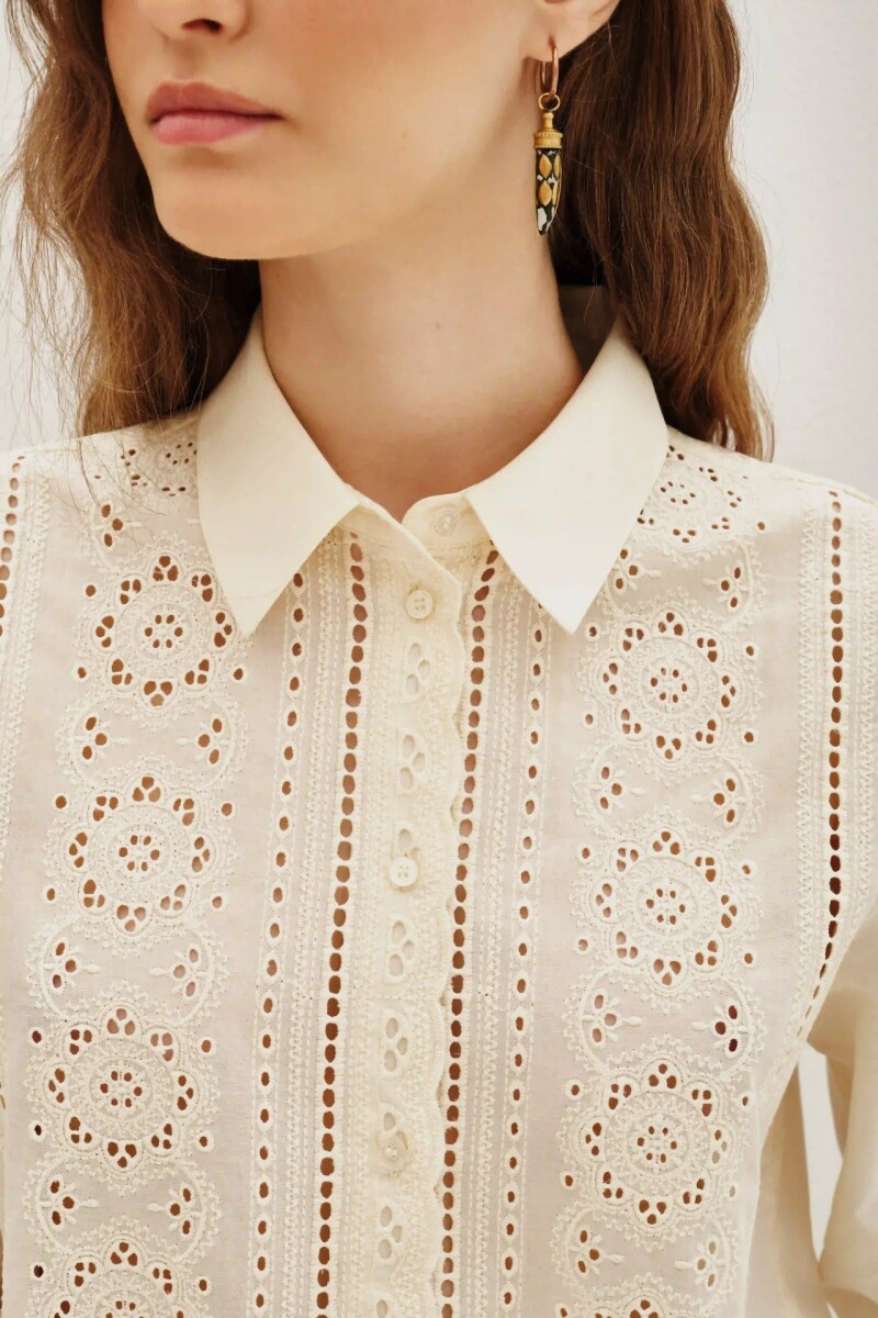 Camisa Pleats Jaz Crudo