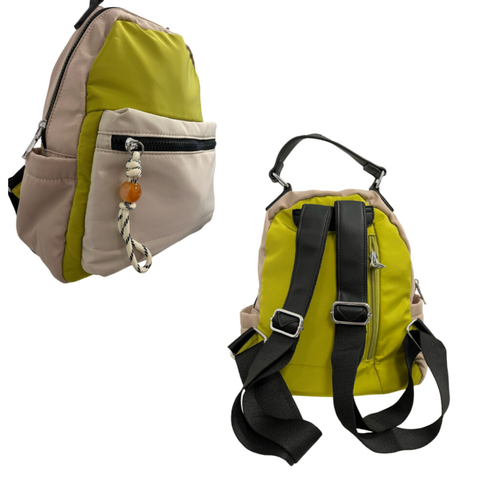 Mochila Nylon Colores En Bloque MOCHILA NYLON DETALLE BOLITA 28501
