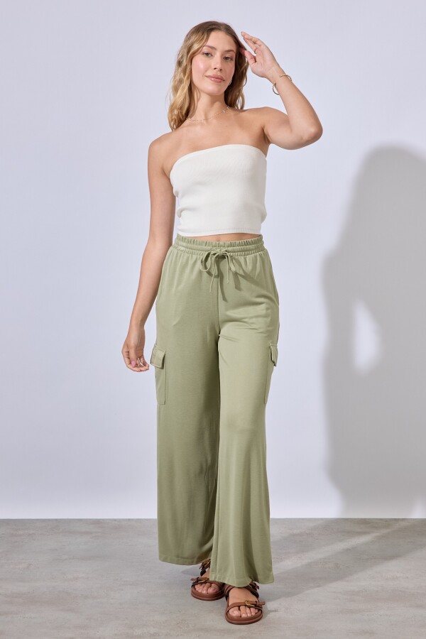 Pantalon Cargo VERDE