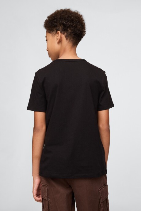 Remera Logo Gap Niño True Black
