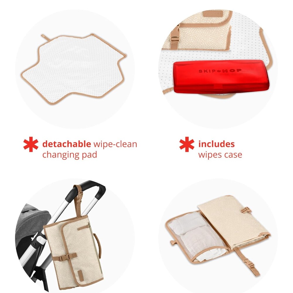 Cambiador portatil XL skip hop beige