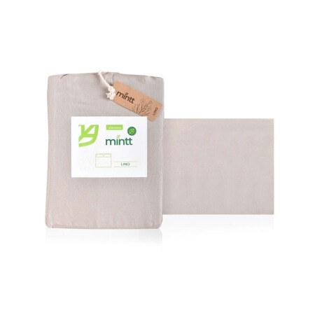 Funda Nórdica Lino Algodón Percal 165 grs P acolchado 230x260 Khaki