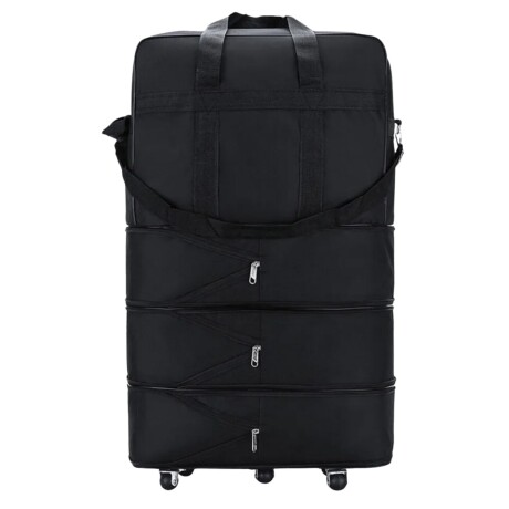 Bolso de Tela Gigante con 5 Ruedas 90x50x30cm Negro