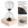 Reloj De Arena Deco Magnetico Negro Reloj De Arena Deco Magnetico Negro