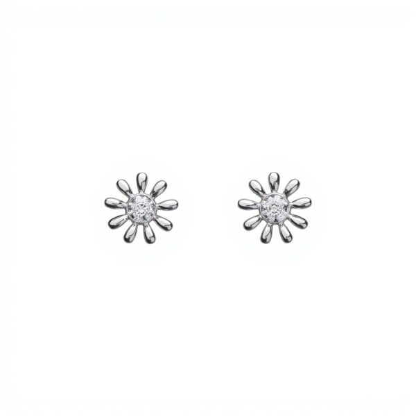 Caravanas Margarita- plata 925 - CA4336 sinpiedra