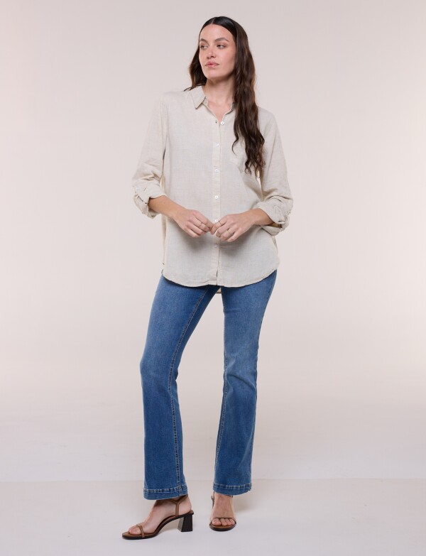Camisa Lino BEIGE