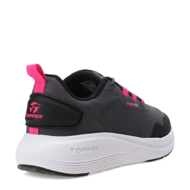 Championes Unisex Topper Gris Topo - Negro - Rosado