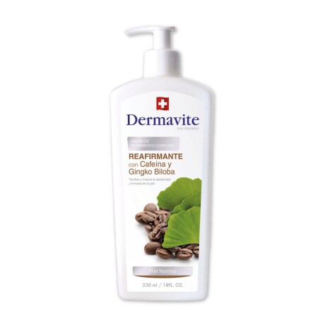 Dermavite Crema Corporal Reafirmante con Cafeína + Ginkgo Piel Normal 530ml – Tonifica y Suaviza Dermavite Crema Corporal Reafirmante con Cafeína + Ginkgo Piel Normal 530ml – Tonifica y Suaviza