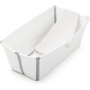 Baño Stokke flexibath XL set c reposera - blanco gris Baño Stokke flexibath XL set c reposera - blanco gris