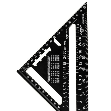 DINGQI ESCUADRA DE ALUMINIO TRIANGULAR C/REGLA 7 PULGADAS Dingqi Escuadra De Aluminio Triangular C/regla 7 Pulgadas