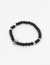 Pulseras Elásticas Piedras Pulsera Acero Men´s Collection - Negro