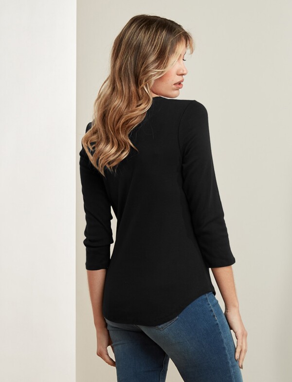 Remera Algodón NEGRO