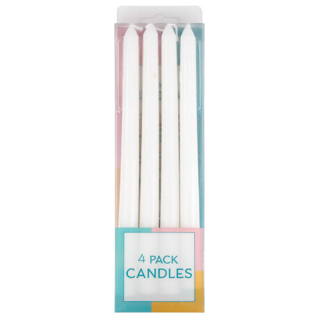 Set de 4 velas blancas Set de 4 velas blancas