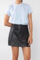 FALDA MINI COURO Negro