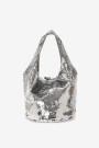 SHOPPER MINI SEQUIN Plata