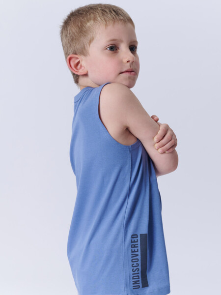 Camiseta sin mangas Undiscovered Azul