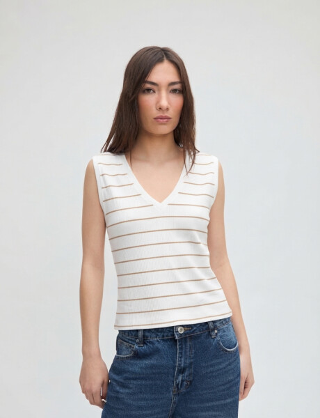 Musculosa Marisa Beige