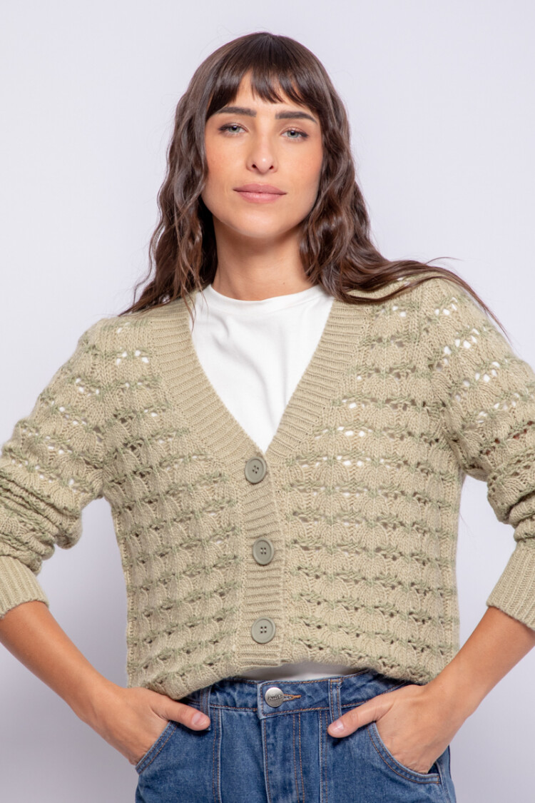 CARDIGAN LILA Verde Claro