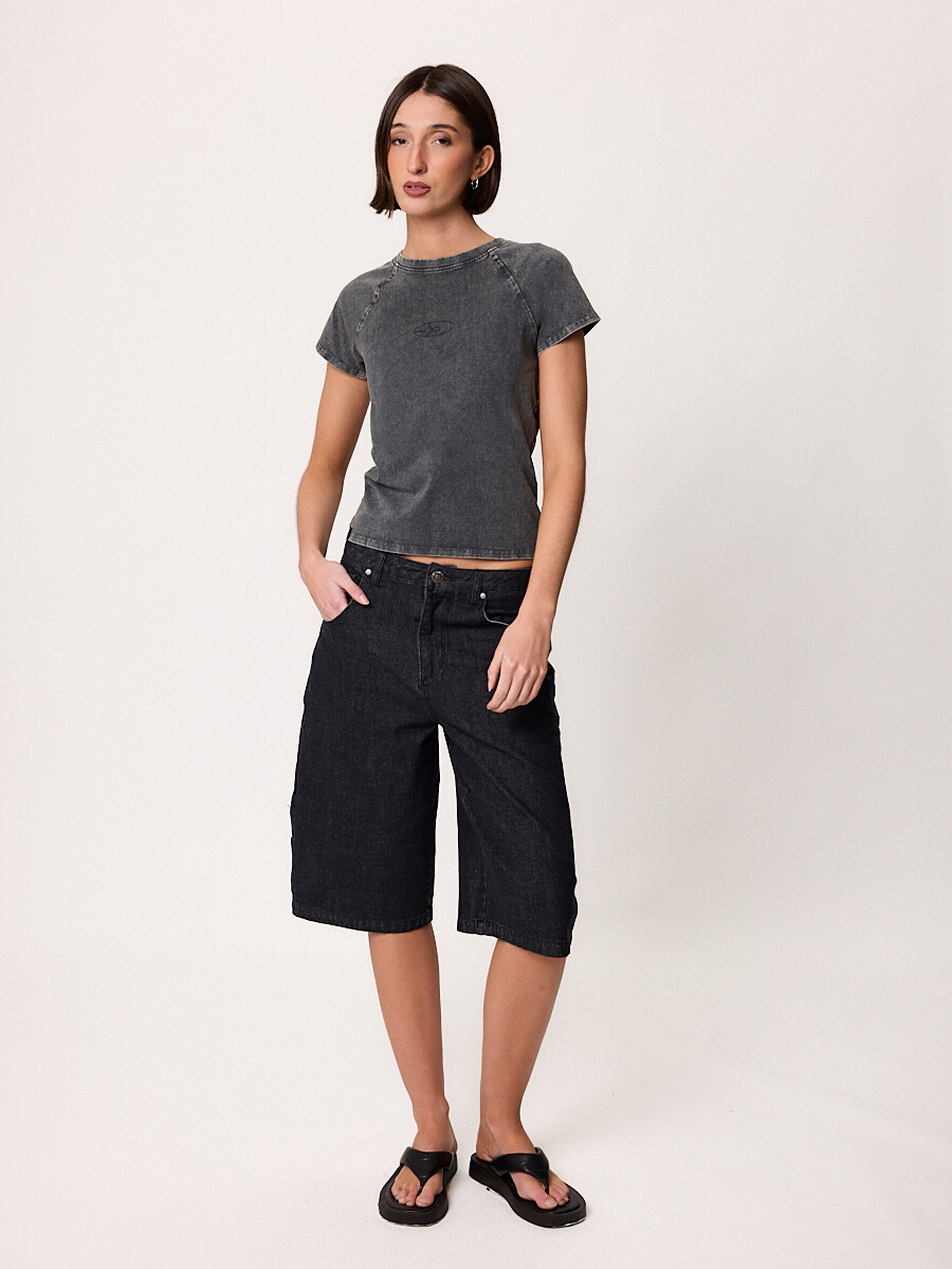 T-SHIRT M/C TISMA DIXIE Gris Oscuro
