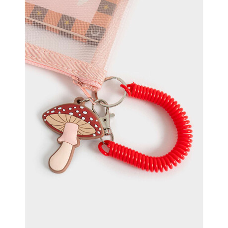 Set De Librería En Estuche De Mesh Con Strap Y Charm Combinacion Multicolor