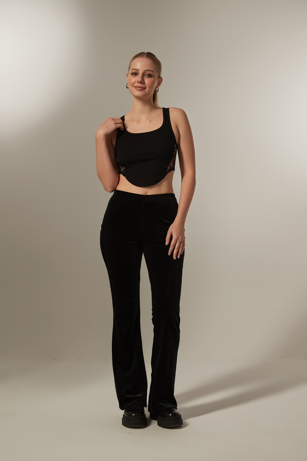 Pantalon Monoblo Negro