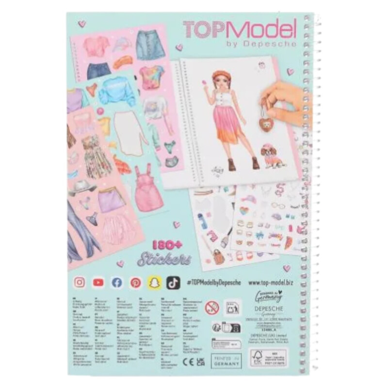 Libro de Stickers Top Model Dress Me Up Libro de Stickers Top Model Dress Me Up