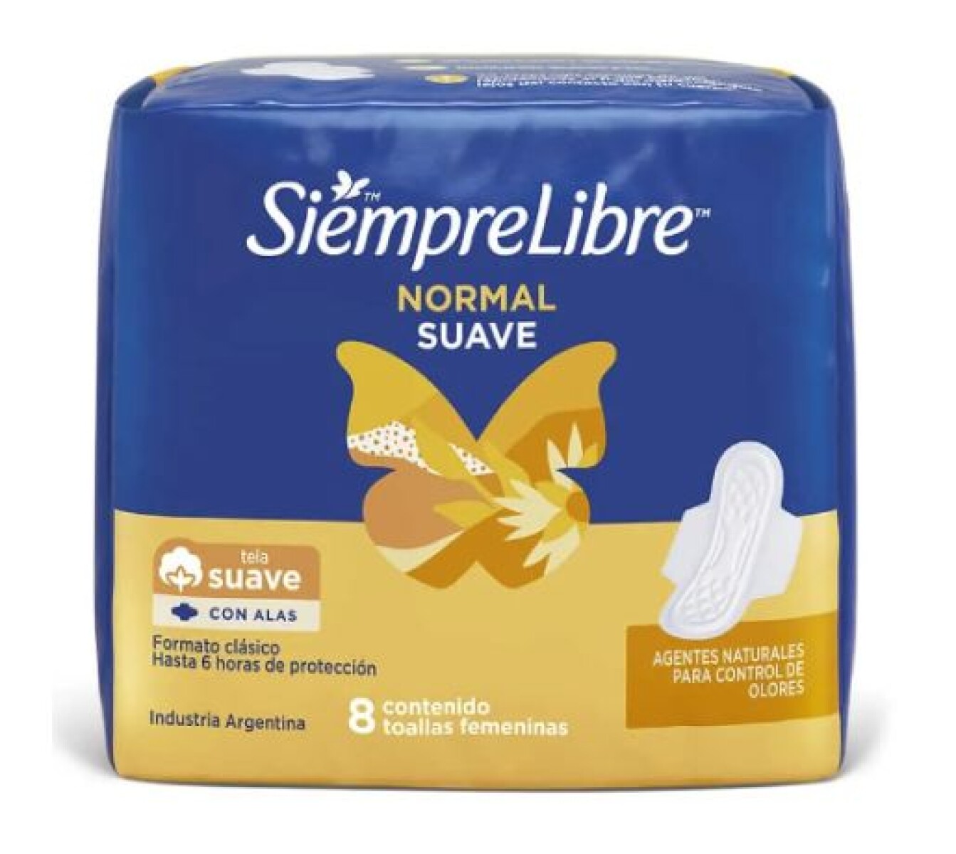 Siempre Libre Toallitas Normal Suave 8 Unidades – Protección y Frescura