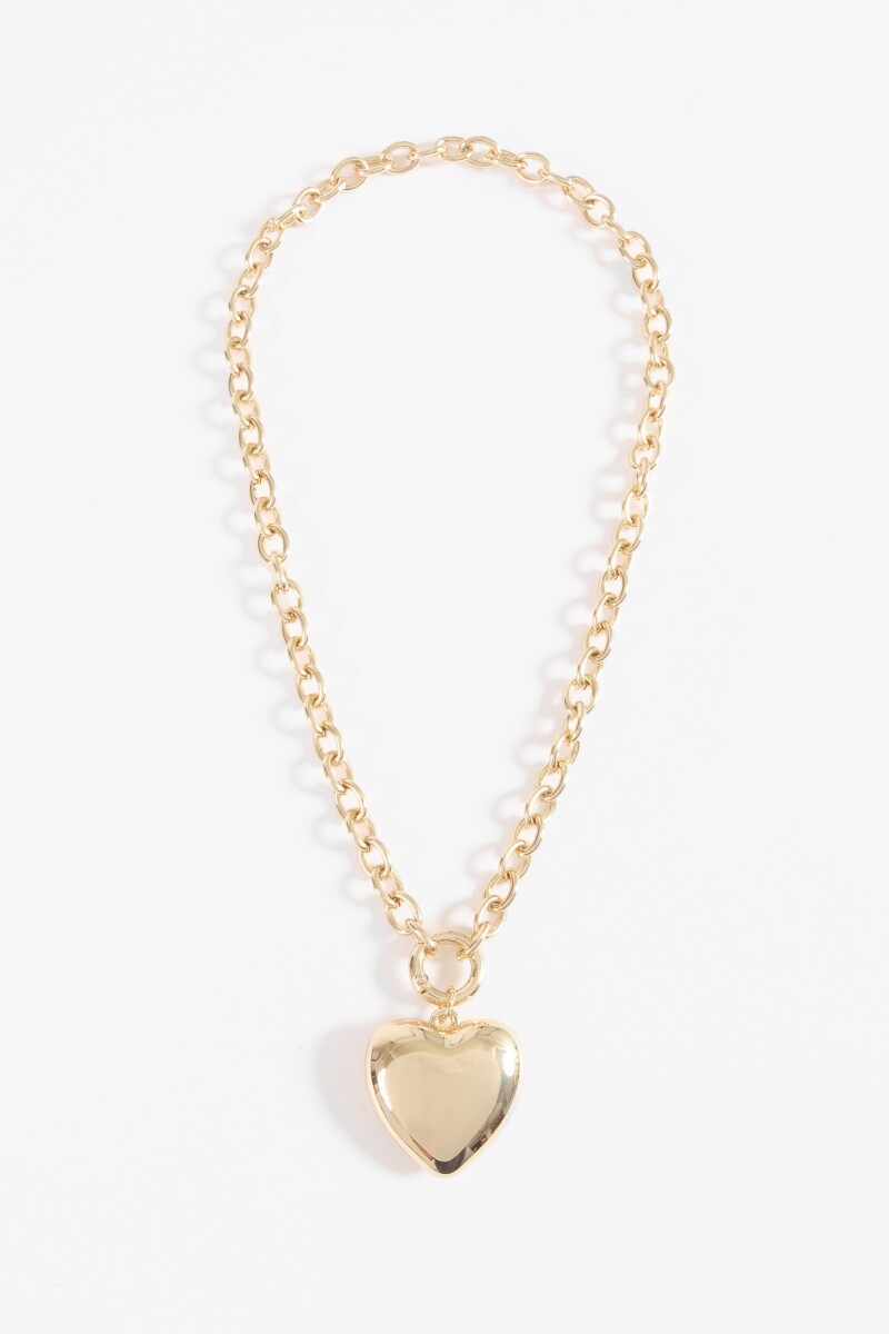 Collar cadena dije cora dorado